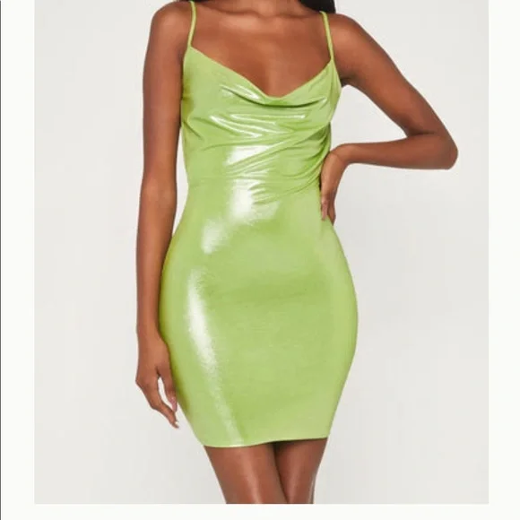 green emerald velvet dress Latex Wasp Dress